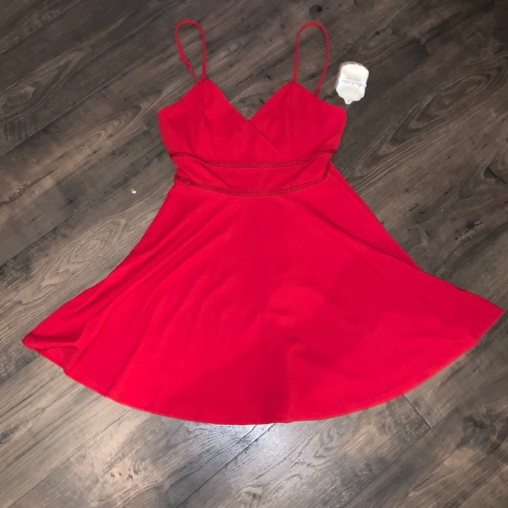 Cute red summer dress